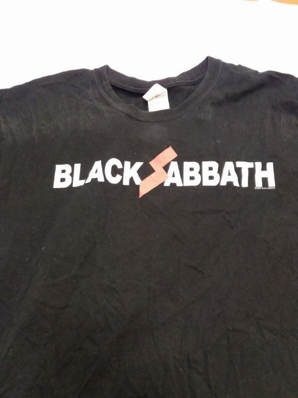 T-Shirt kurzarm Musik Black Sabbath, schwarz, Grösse L